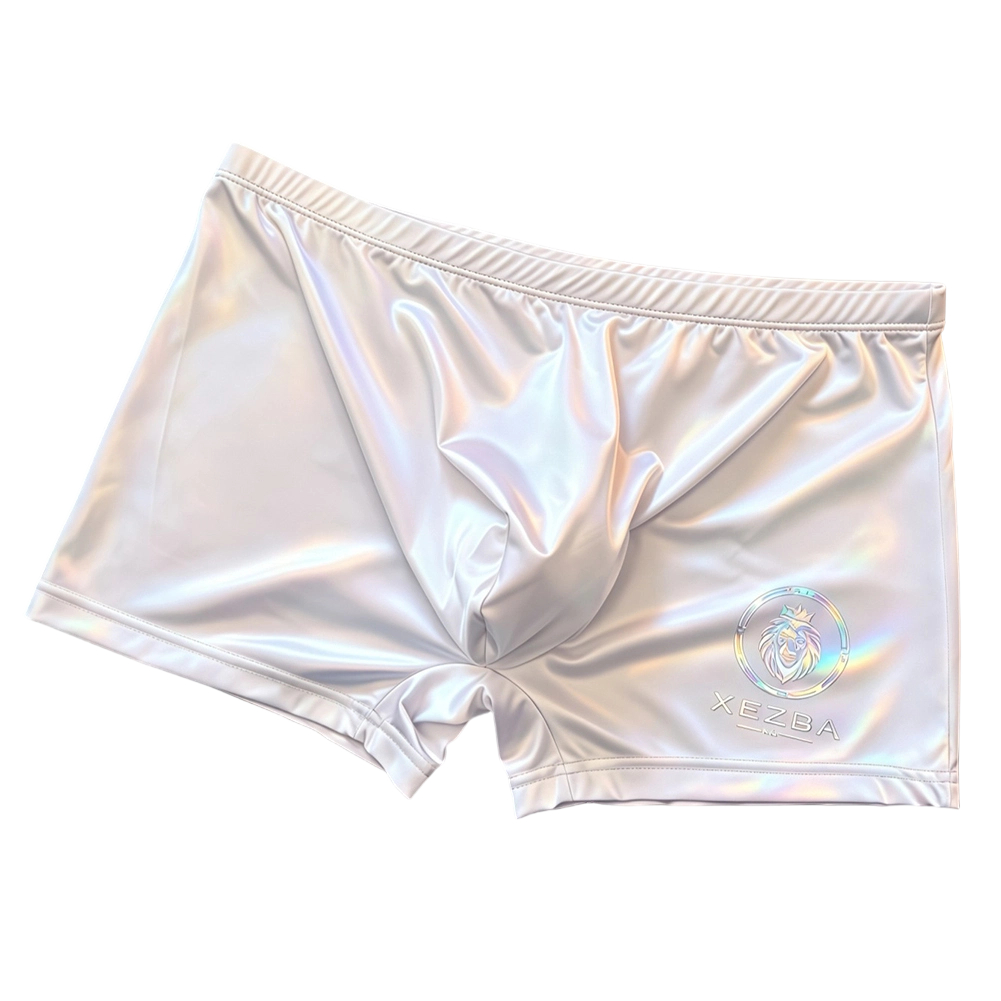 Long Leg Trunk Men - Cuecas boxer masculinas de seda gelada