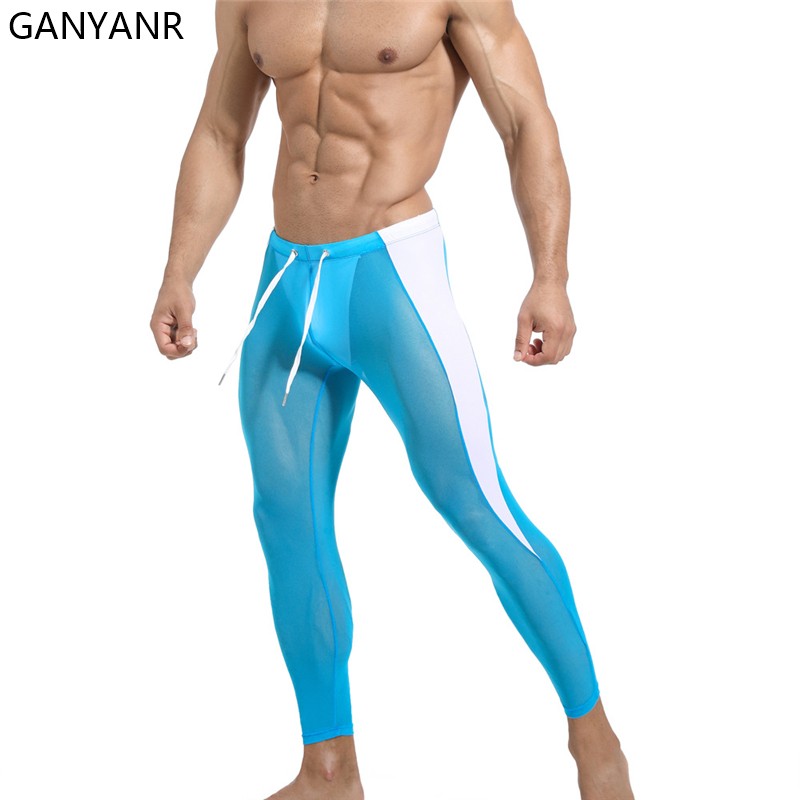 GANYANR-Calças justas para hom - Compression Long Pant avaliação e preço