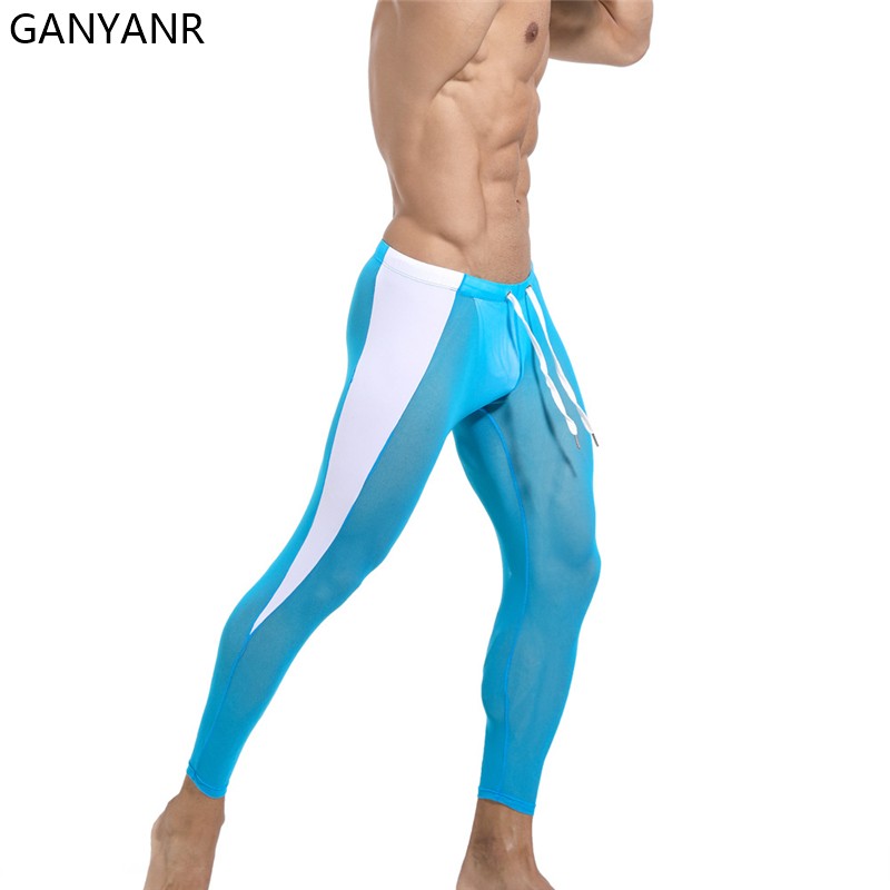 GANYANR-Calças justas para hom - Compression Long Pant avaliação e preço