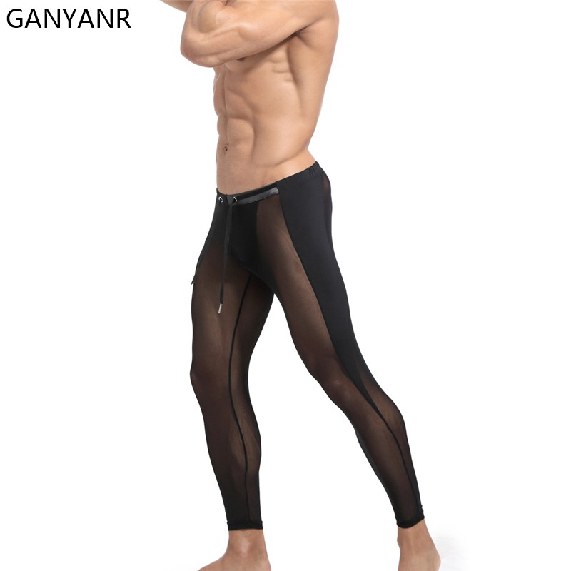 GANYANR-Calças justas para hom - Compression Long Pant avaliação e preço