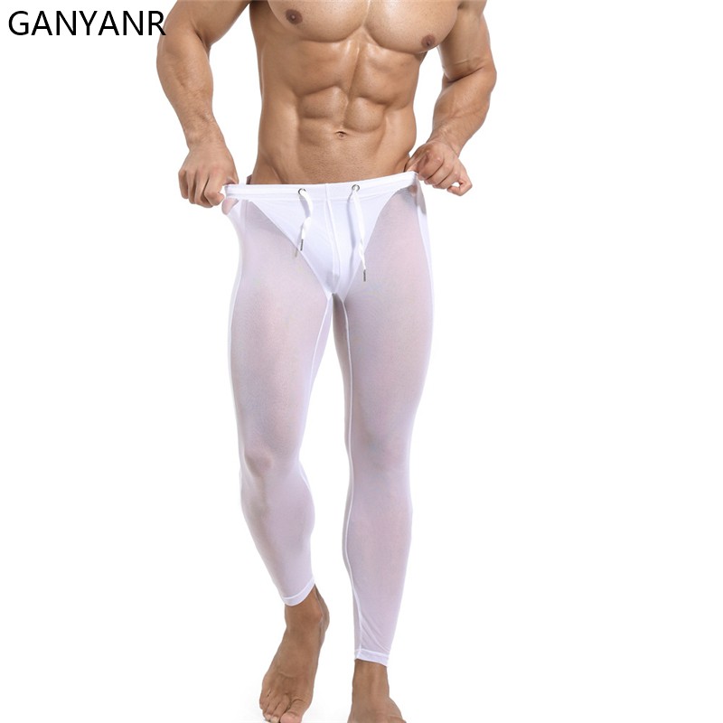 GANYANR-Calças justas para hom - Compression Long Pant avaliação e preço